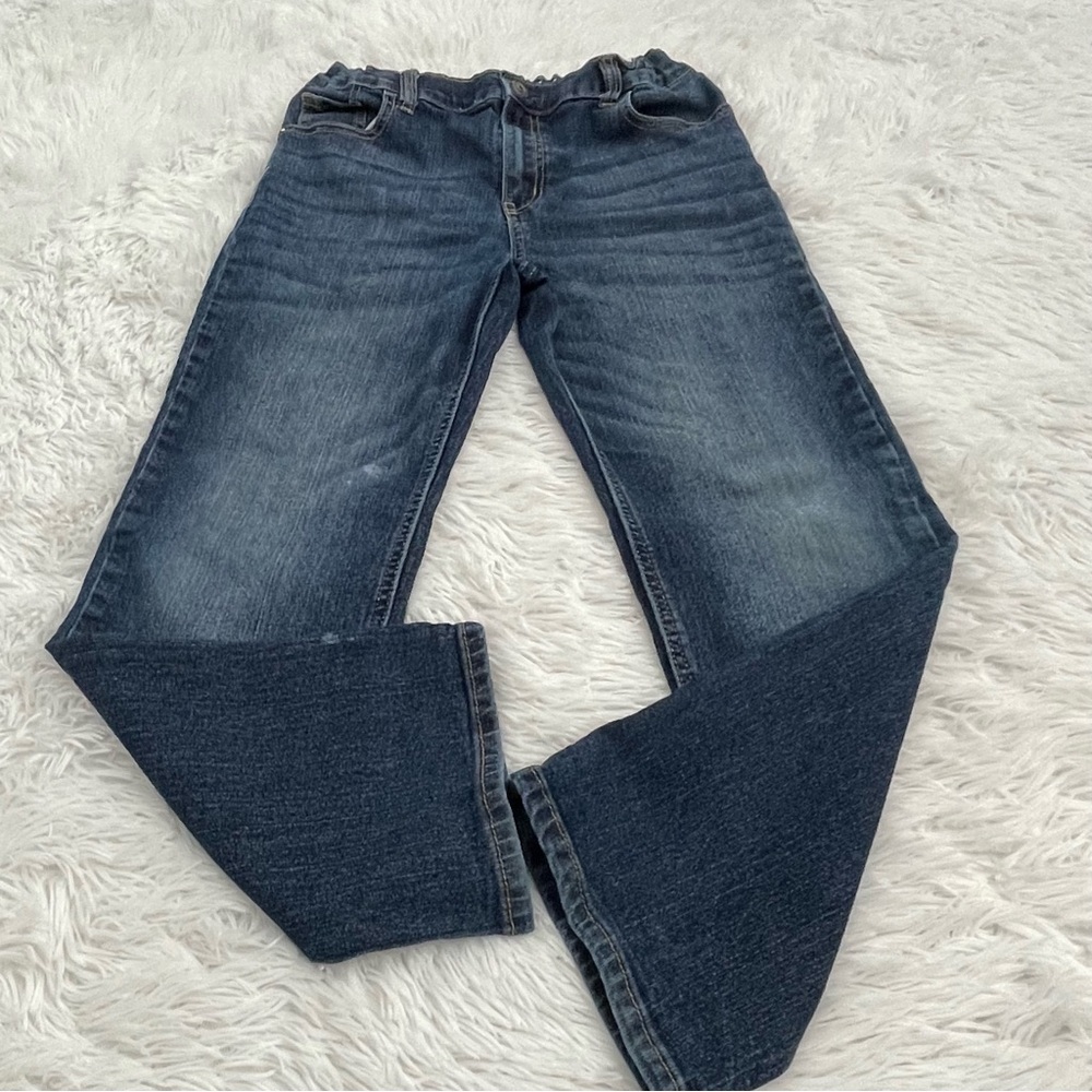 OSHKOSH B’GOSH CLASSIC KIDS JEANS SIZE 10H/10/A. COUPLE SPOTS ON LEG GOO…
